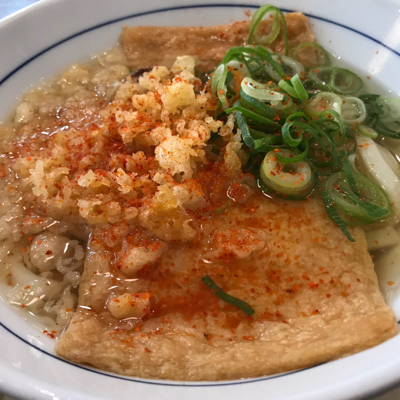 きつねうどん(つるまる饂飩 中之島店)