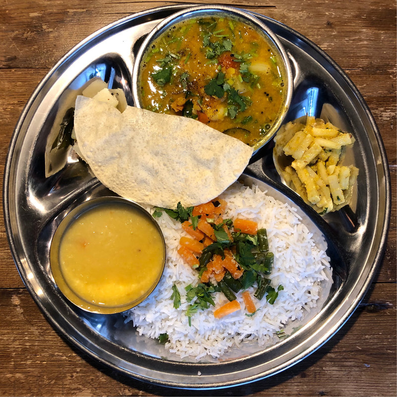 バナナ海老と樹豆カレー(spice tree)