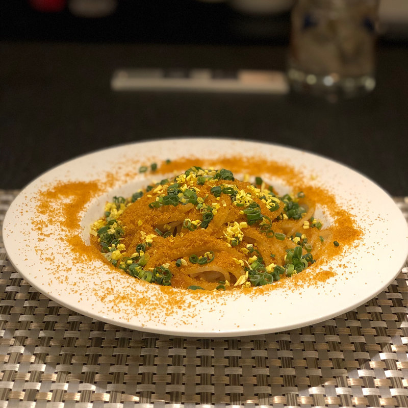 からすみとホタテのパスタ(T's kitchen)