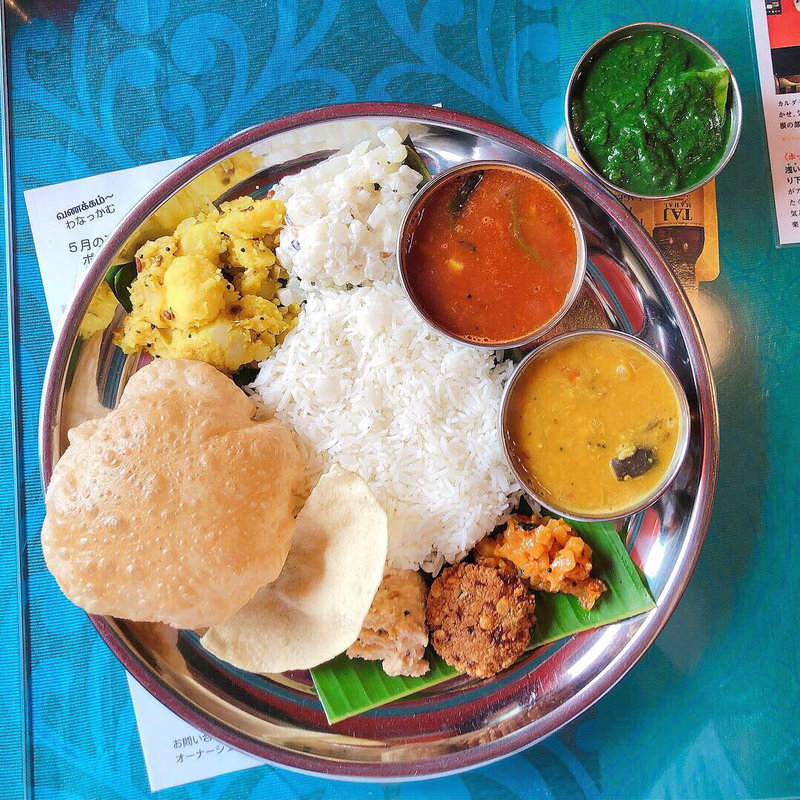 ランチミールス バスマティライスに変更 アルパラク追加(南印度ダイニング ポンディバワン 武蔵新田 （PondyBhavan）)