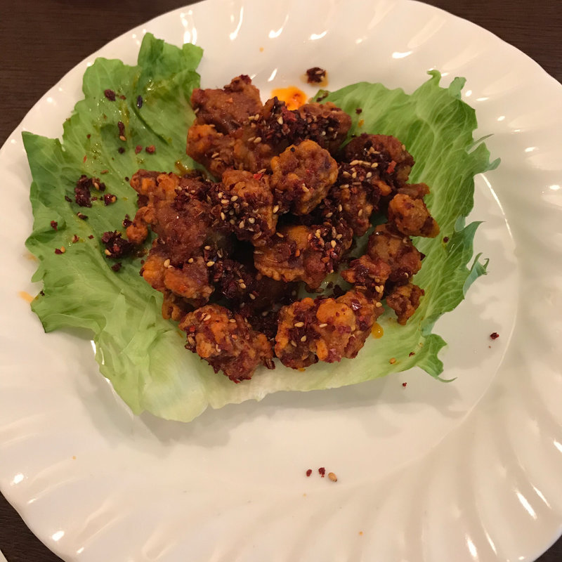 羊肉のクミン炒め(一味玲玲 新橋本店)