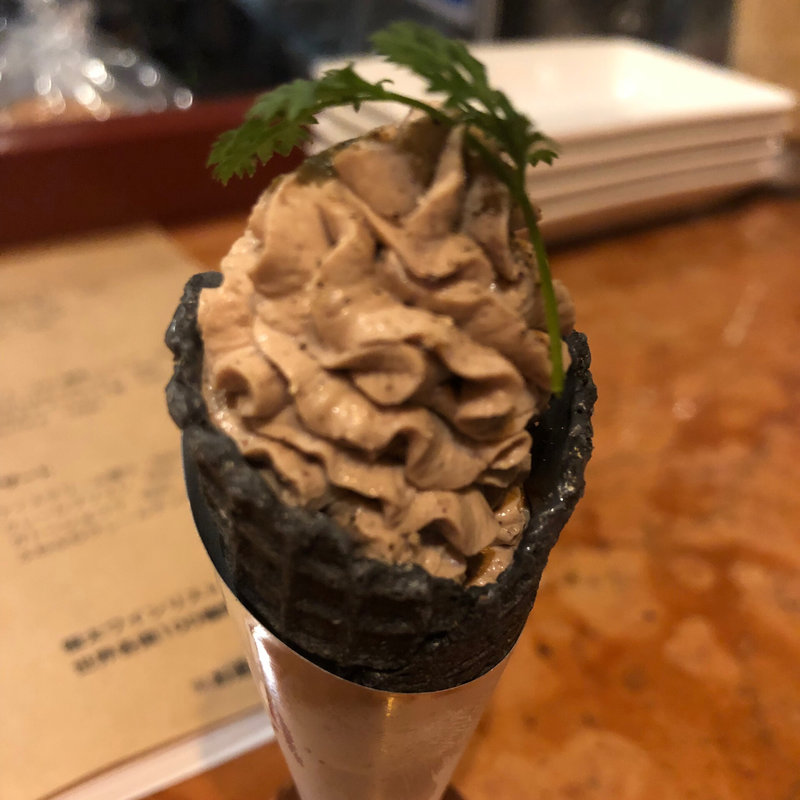 鶏レバーのムース(ビストロフジ)