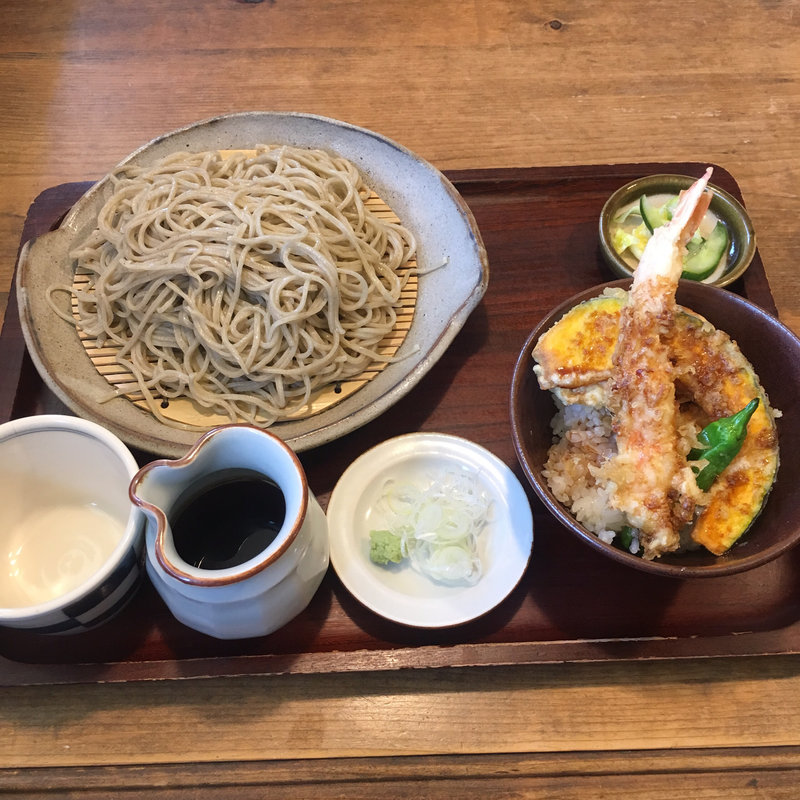 ミニ天丼セット(そば処　みかど )