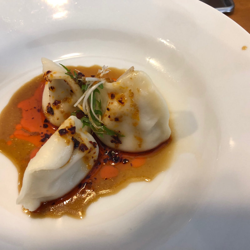 紅油水餃子セット 3ケ(小ライス付)(蜀香)