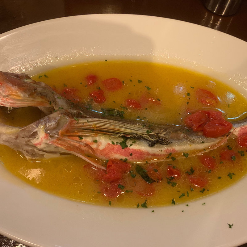 ホウボウのアクアパッツァ(PIZZERIA FORTISSIMO)