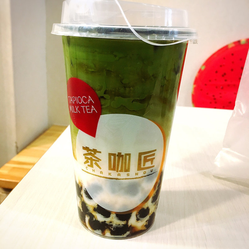 抹茶黒糖ミルクラテ(茶咖匠 野方店)