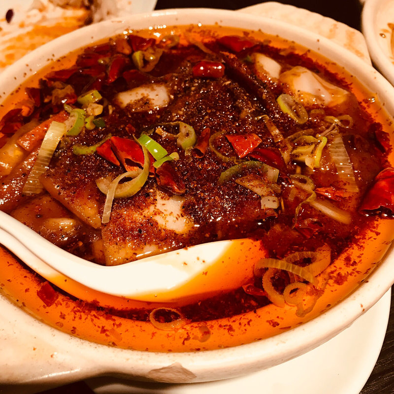 辛うま！豚肉のマーラー鍋(張家)