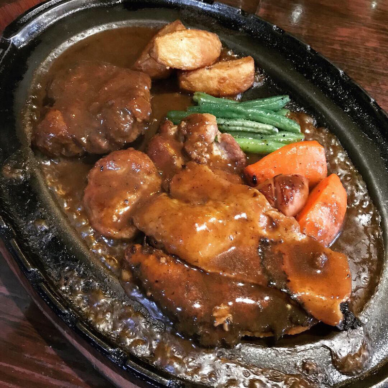 ミックスグリル定食(喰いもの屋おおき)