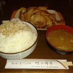 ジャンボ焼豚定食(肉弁 )