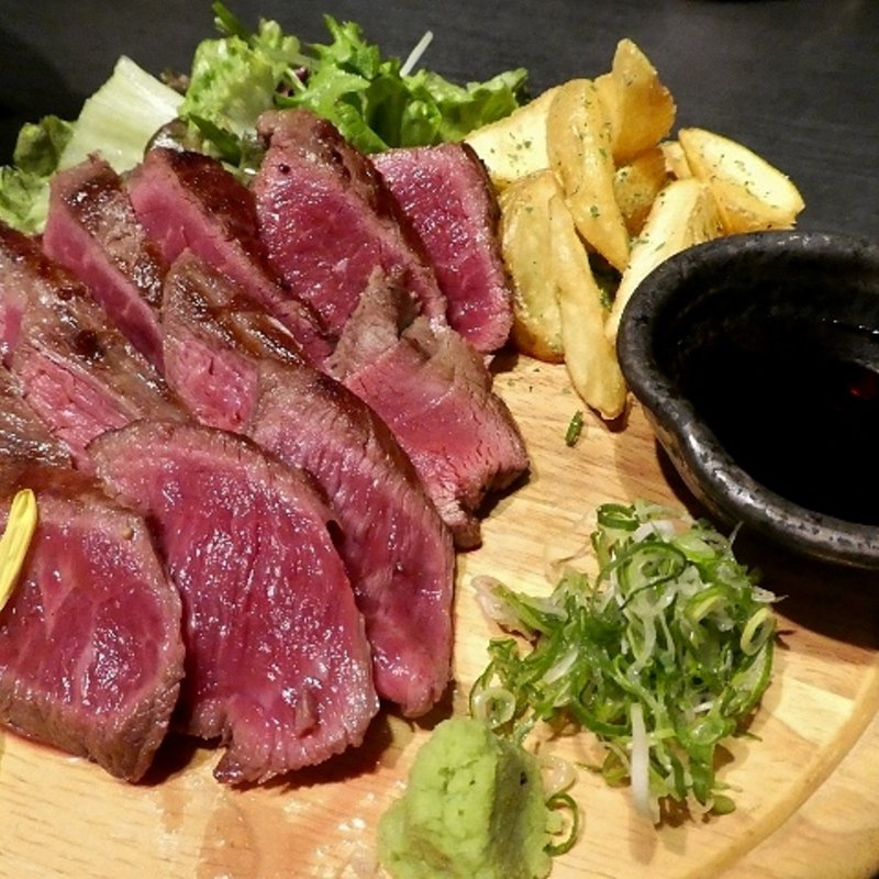 特選牛のザブトンステーキ(夜景個室ダイニング 星の奏 天王寺アポロビル店)