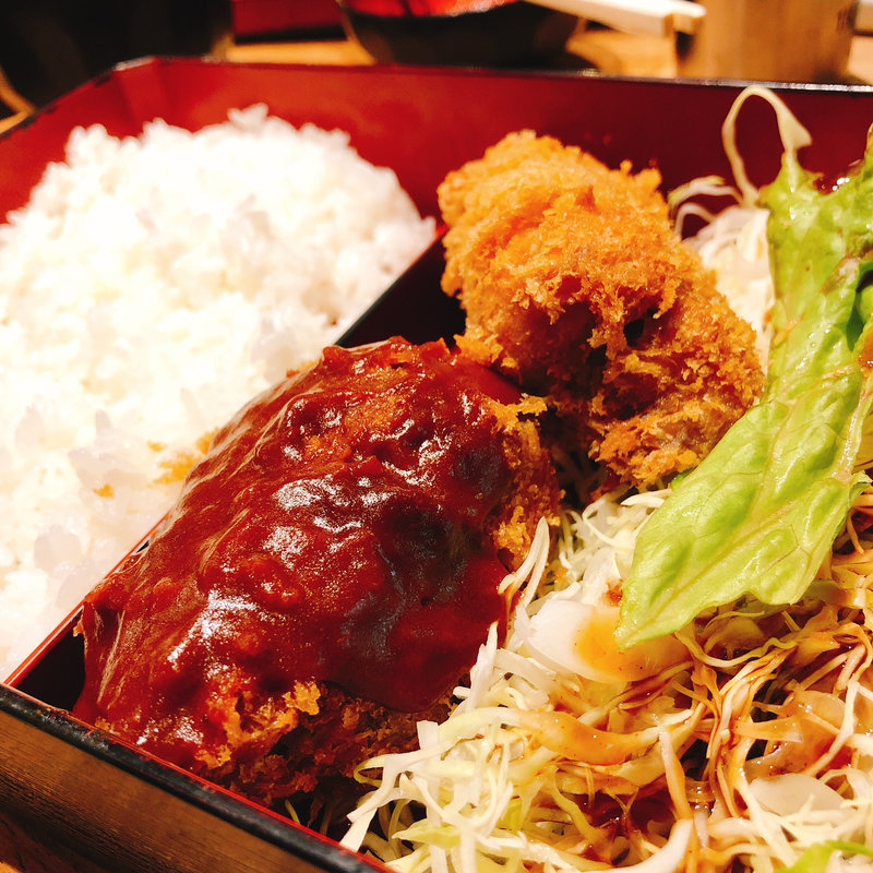 牛トロ+豚トロ(とんかつ 藤芳(ふじよし))