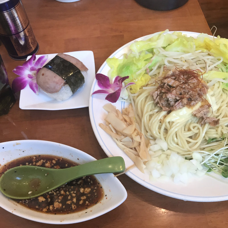 まぜそばスパムセット(麺屋Hulu-lu（フルル）)
