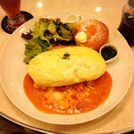 スフレオムライス&パンケーキプレート(サロン 卵と私 )