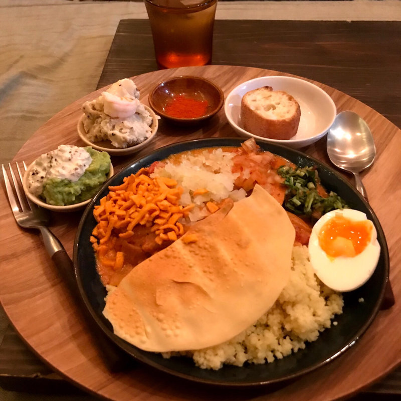 混ぜカレー定食(ひとところ カフェ （hitotocolo cafe）)
