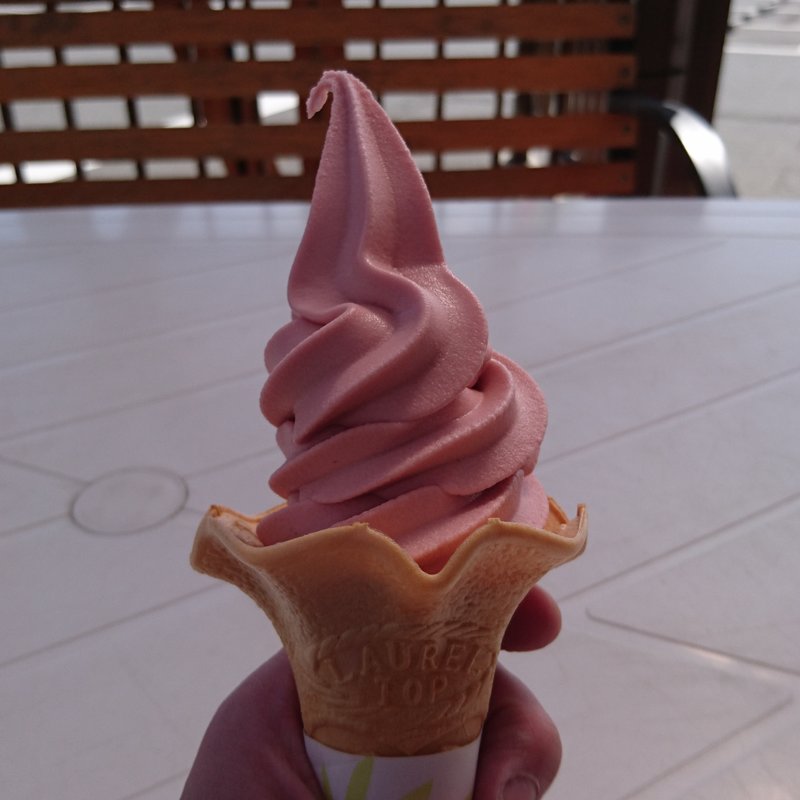 あまおうソフトクリーム(風ラインふじみ )