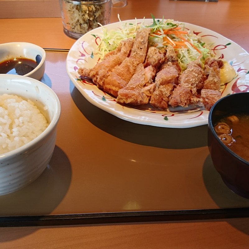 鶏もも一枚揚げ定食(やよい軒 久喜店)