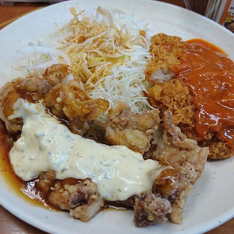 辛味噌チキンカツ＆若鶏南蛮定食(Sガスト 久喜駅店 （エスガスト）)