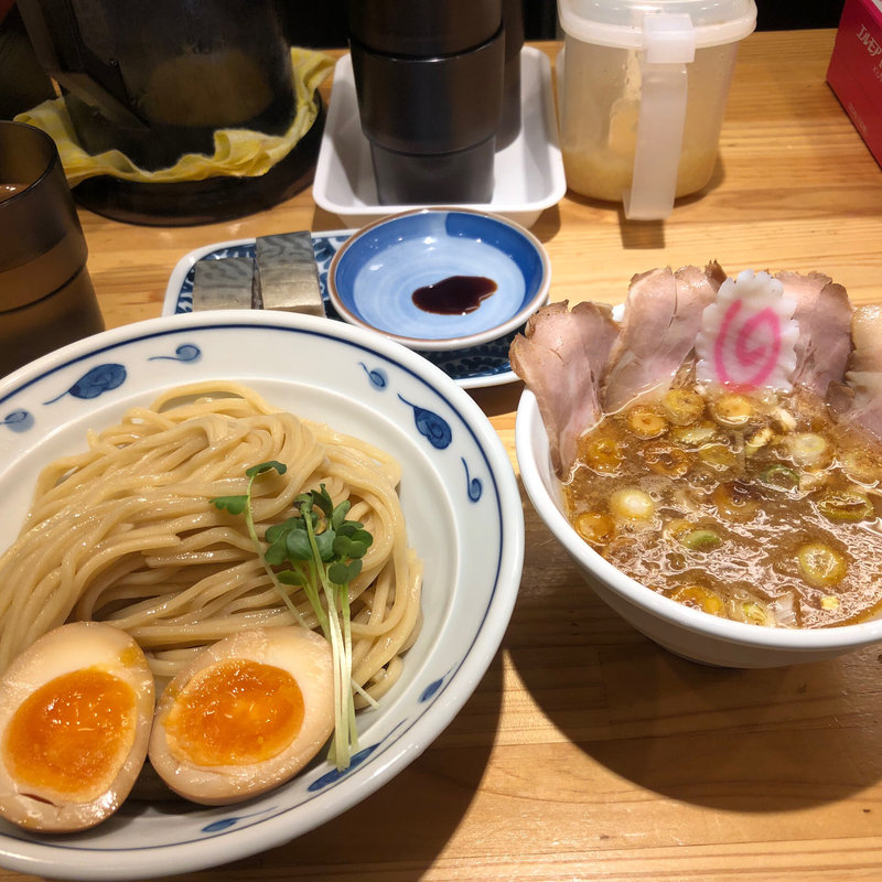 サバ濃厚鶏つけ麺＋サバ寿司(サバ6製麺所)