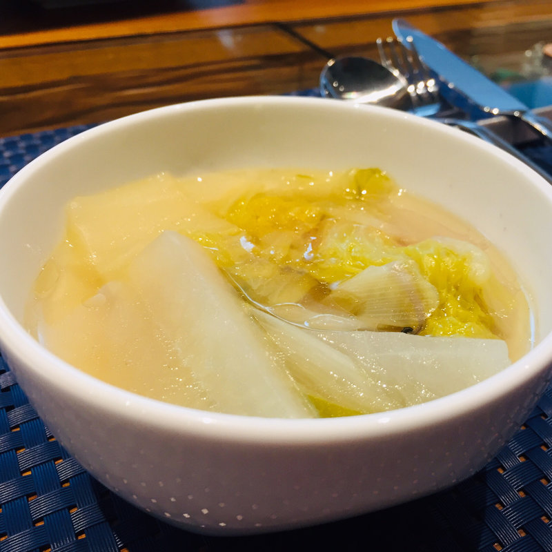 刀根鶏のスープ(イワナガ食堂)