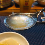 刀根鶏のスープ(イワナガ食堂)
