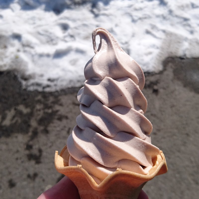 花豆みるくソフトクリーム(道の駅 草津運動茶屋公園 )