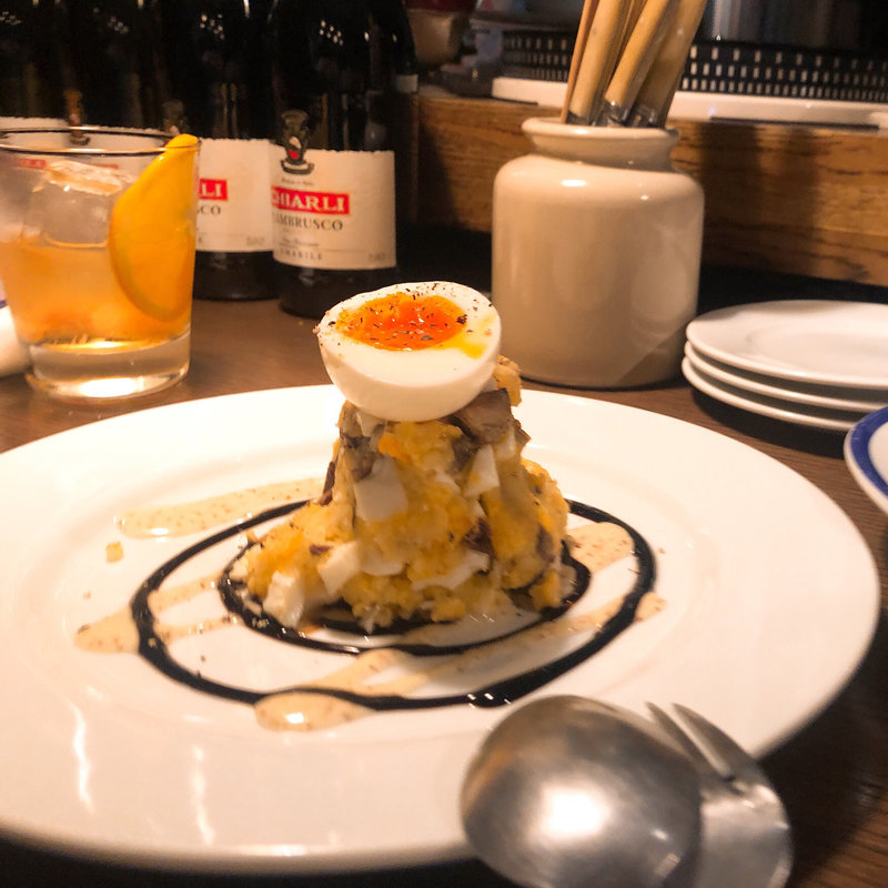 軽くスモークしたサバのポテトサラダ(ｅｋａｏ)