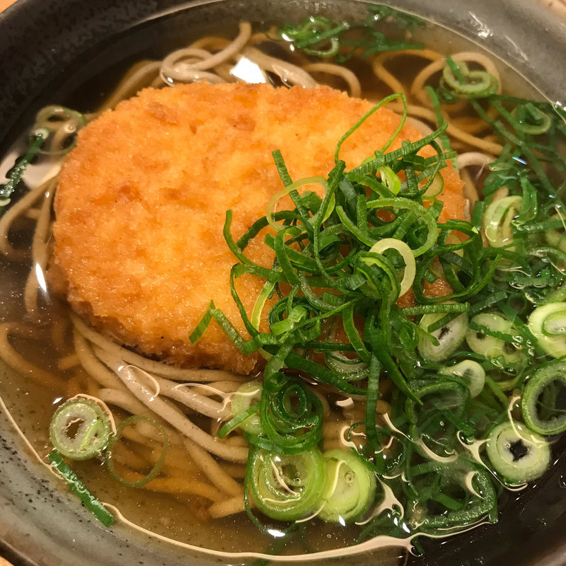 コロッケそば(南海そば なんば2階店)