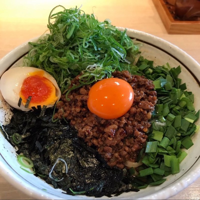 ねぎ盛り台湾まぜそば(麺少なめ)(麺屋はなび 桑名店)