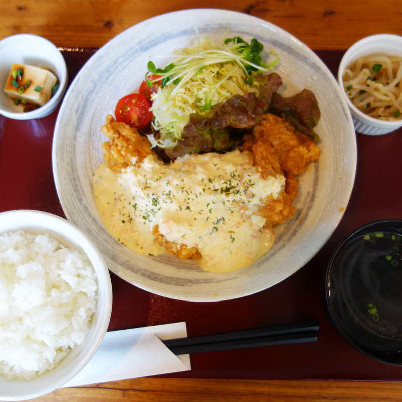 チキン南蛮定食(宮崎辛麺屋 辛福 薬院店)