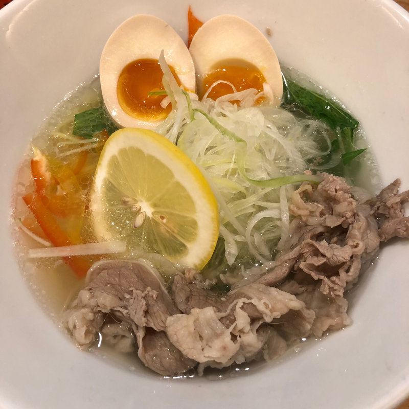 牛骨塩ラーメン＋玉子(人情麺家 牛骨王 南船場店)