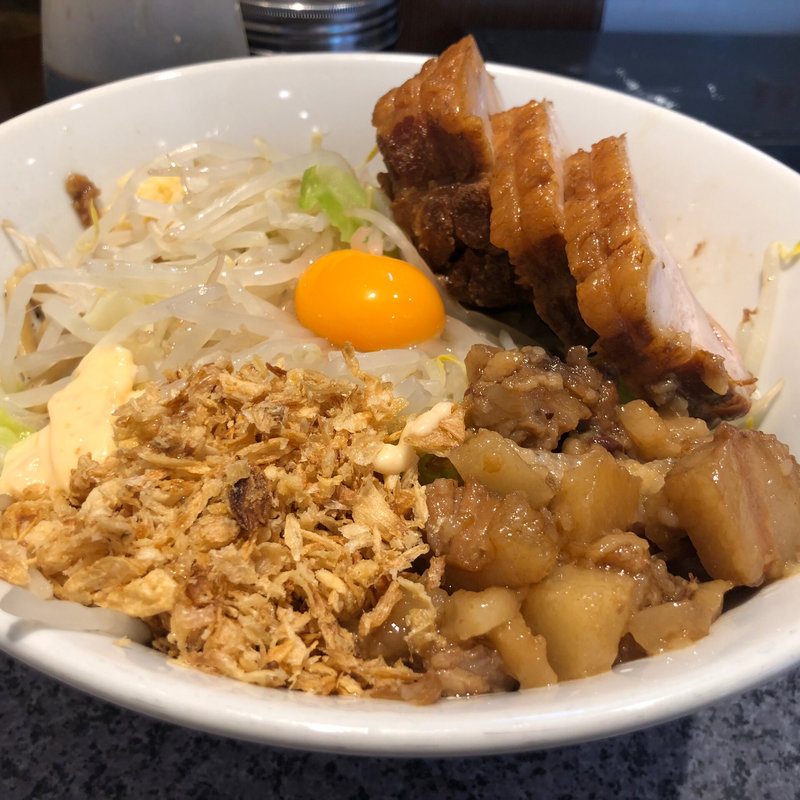 汁なしそばミニ(ラーメン宮郎)