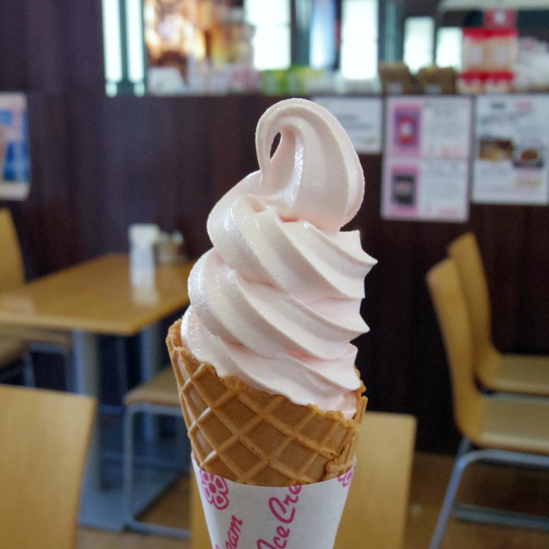 すいかソフトクリーム(尾花沢道の駅 )