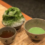 赤福氷(¥520)抹茶(¥260)(赤福茶屋 EXPASA御在所店 )