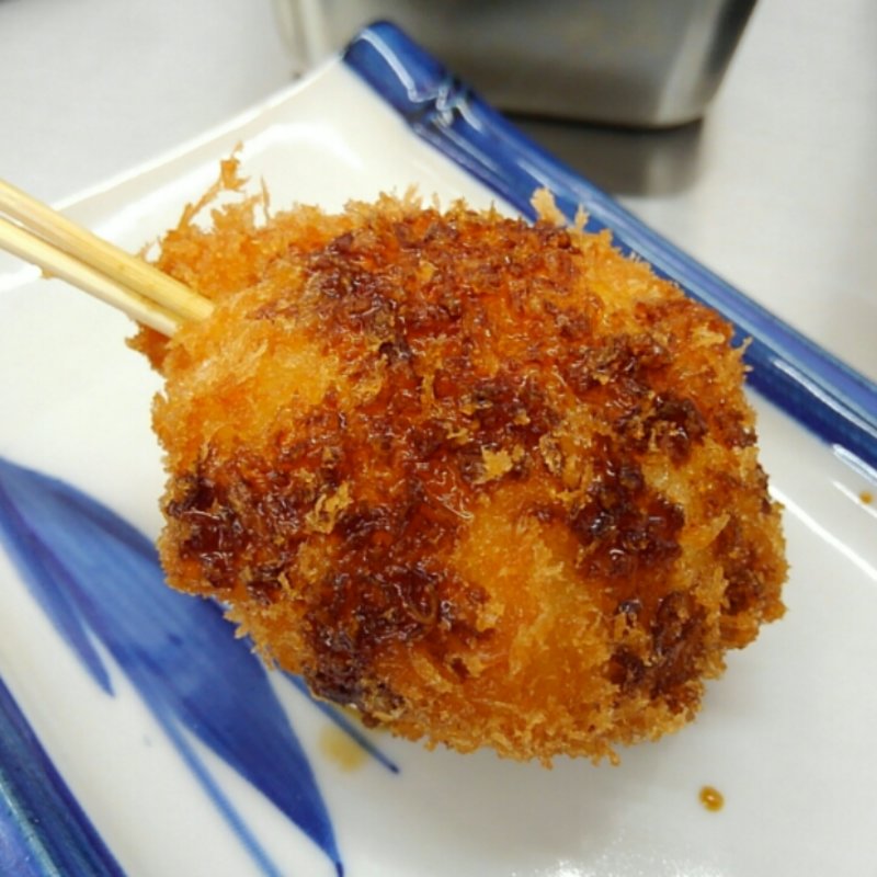 串かつ 半熟玉子(串カツ×お好み焼き 串かつ ふじやま 新世界ジャンジャン横丁店)