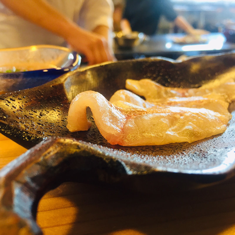 熟成イサキのお造り(ゆう心)