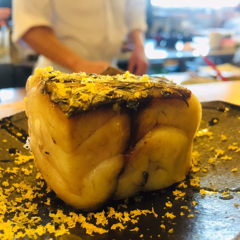 ニベの炭焼き 振りカラスミ(ゆう心)