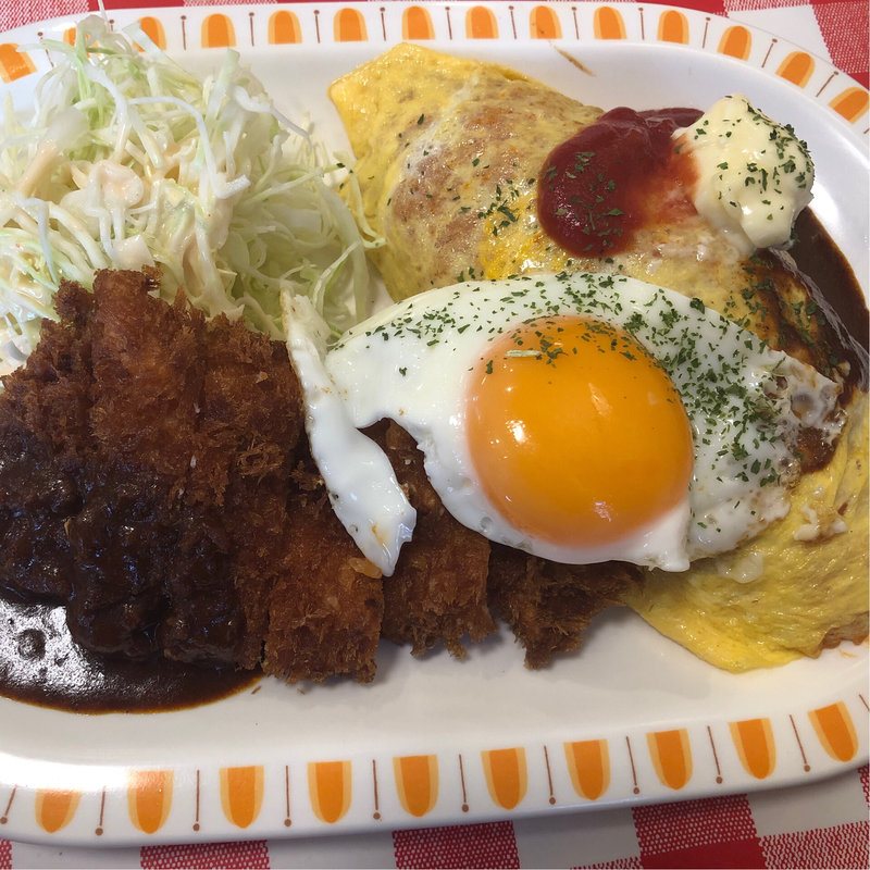 キチンカツオムライス(キッチンニュー早苗)