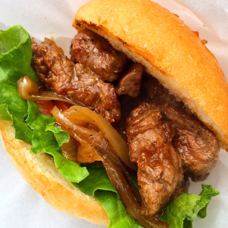 神戸牛ステーキバーガー(神戸牛専門店 吉祥吉 南京町店)