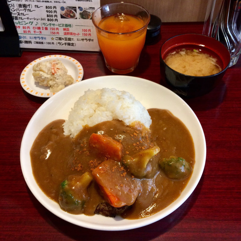 カレー　ハンバーグカレー(ど丼がぁドン)