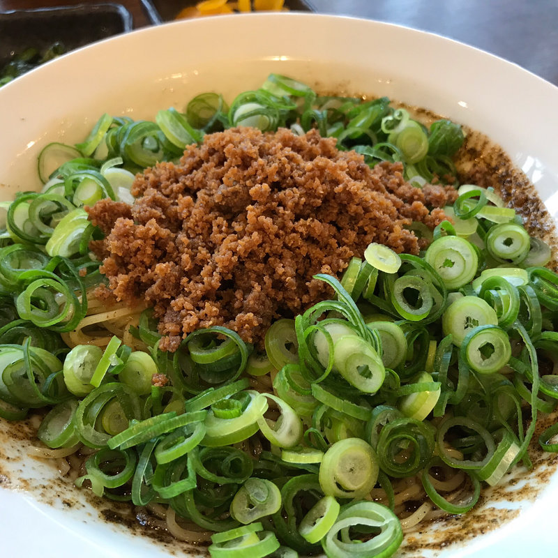 汁なし担々麺(大辛)(げんこつらーめん 熊野店)