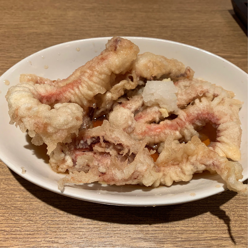 ぶっかけゲソ天(天ぷら けやき 東京駅キッチンストリート店 )