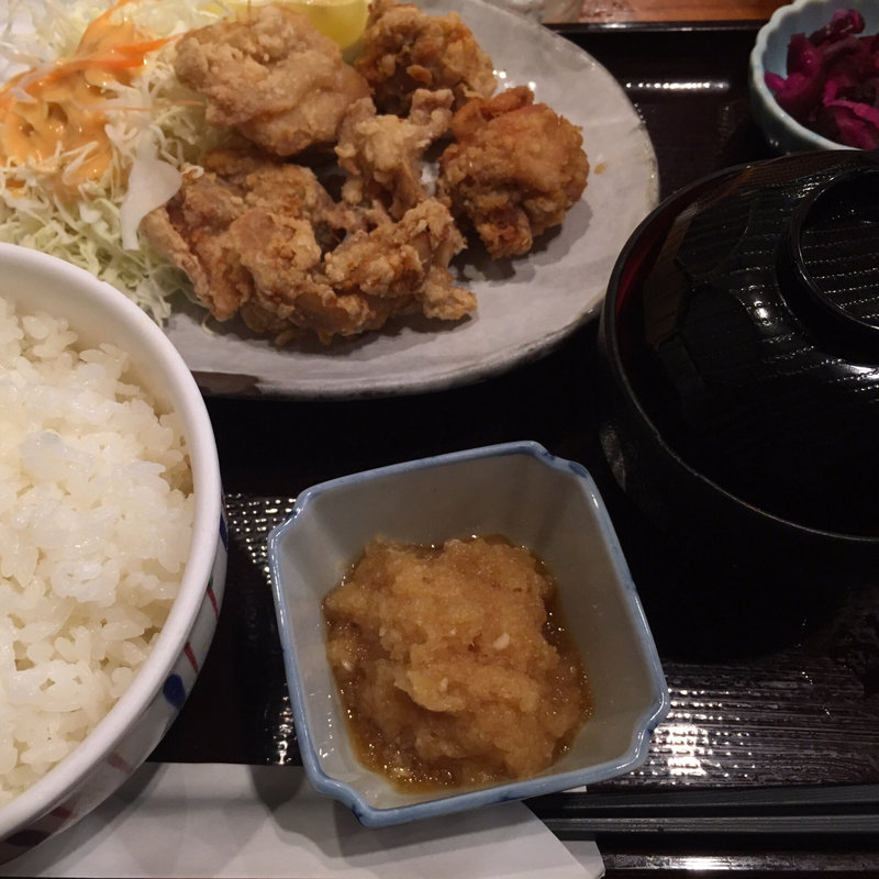唐揚げ定食(品川23号そば店 （【旧店名】常盤軒）)