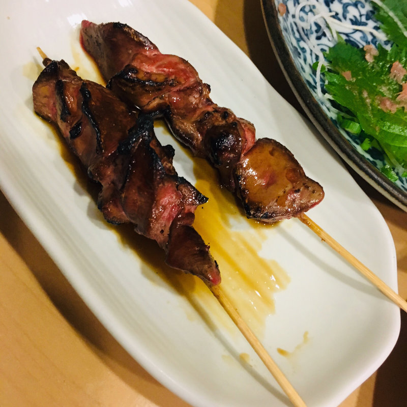 鶏白レバー炙り(かどや)