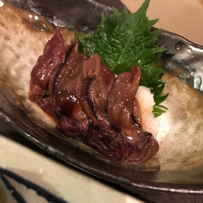 蛍烏賊の沖漬け 富山直送(炙りとお酒 磯銀)