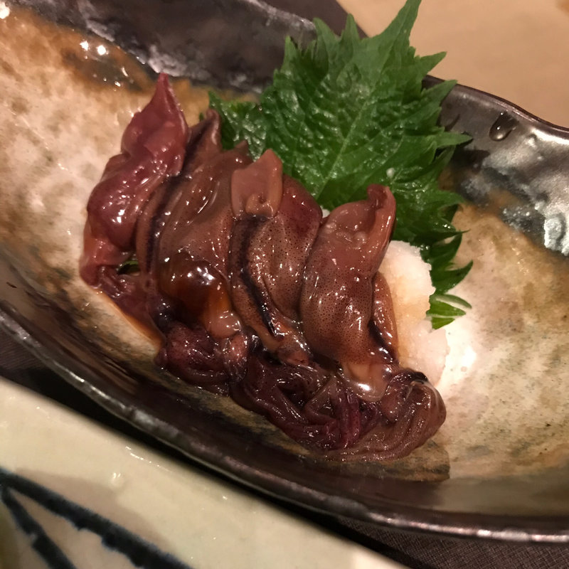 蛍烏賊の沖漬け 富山直送(炙りとお酒 磯銀)