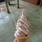 富士桜ソフトクリーム(道の駅なるさわ 軽食コーナー)