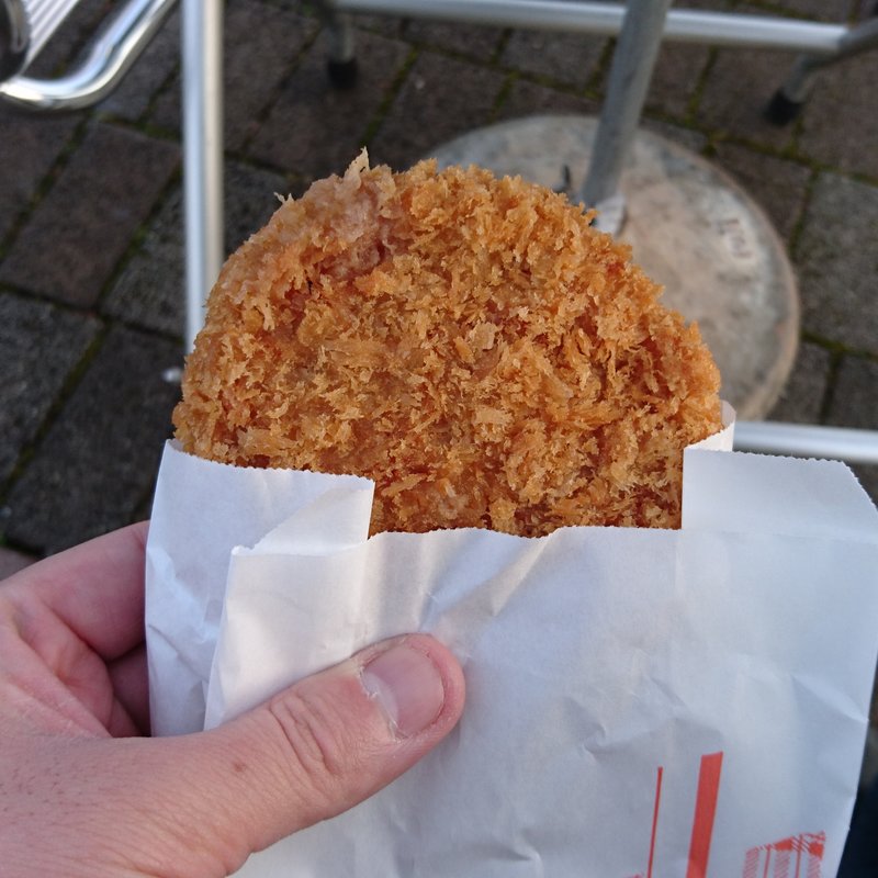 上州麦豚のメンチカツ(肉の駅 ららん藤岡店 )