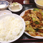 キャベツと豚肉の味噌炒めランチ(龍盛菜館 渋谷店)