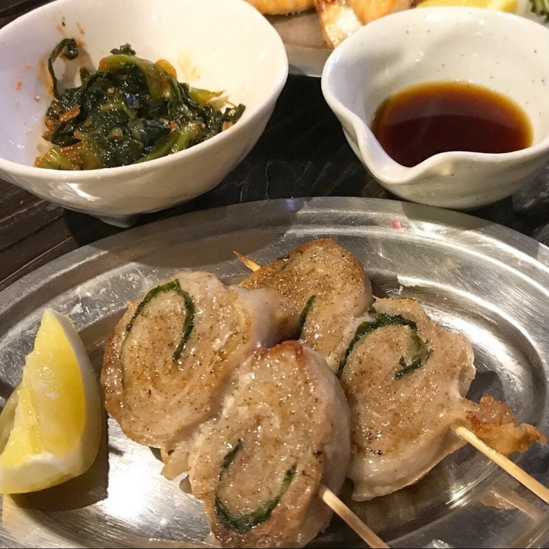 豚バラのしそ巻き串(1本)(ゴチ)