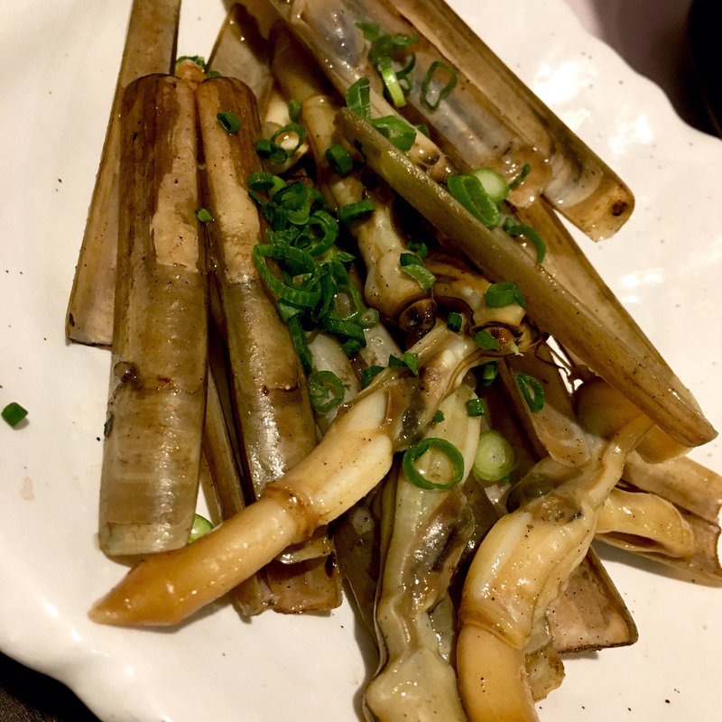 マテ貝 バター焼き(旬味旬菜 大和)